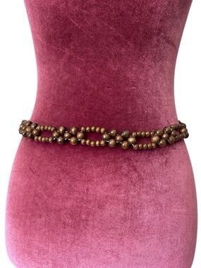 Women’s Wooden Bead Bohemian Tie Belt